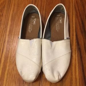 BRIDAL sparkly white Toms